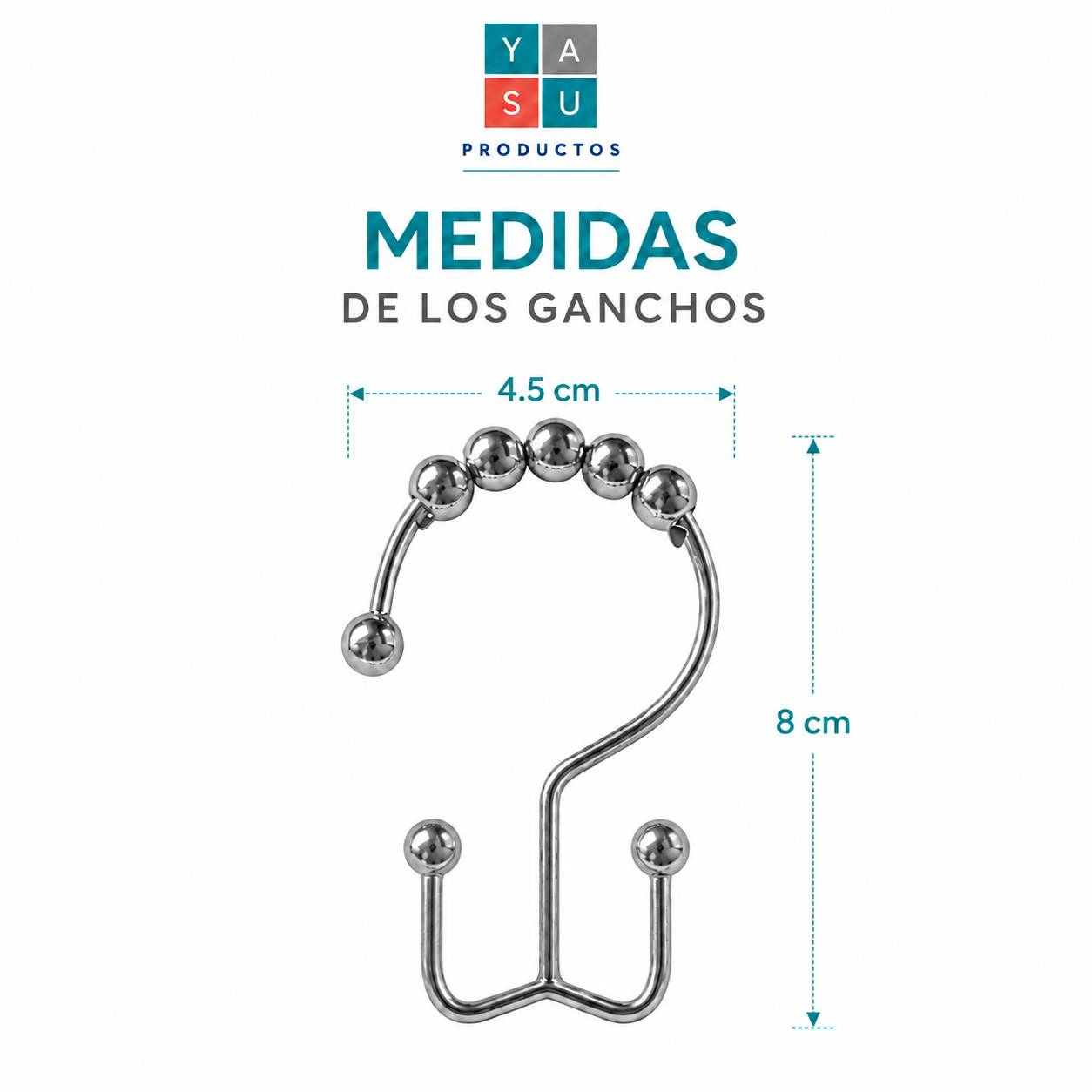 Medidas ganchos dobles